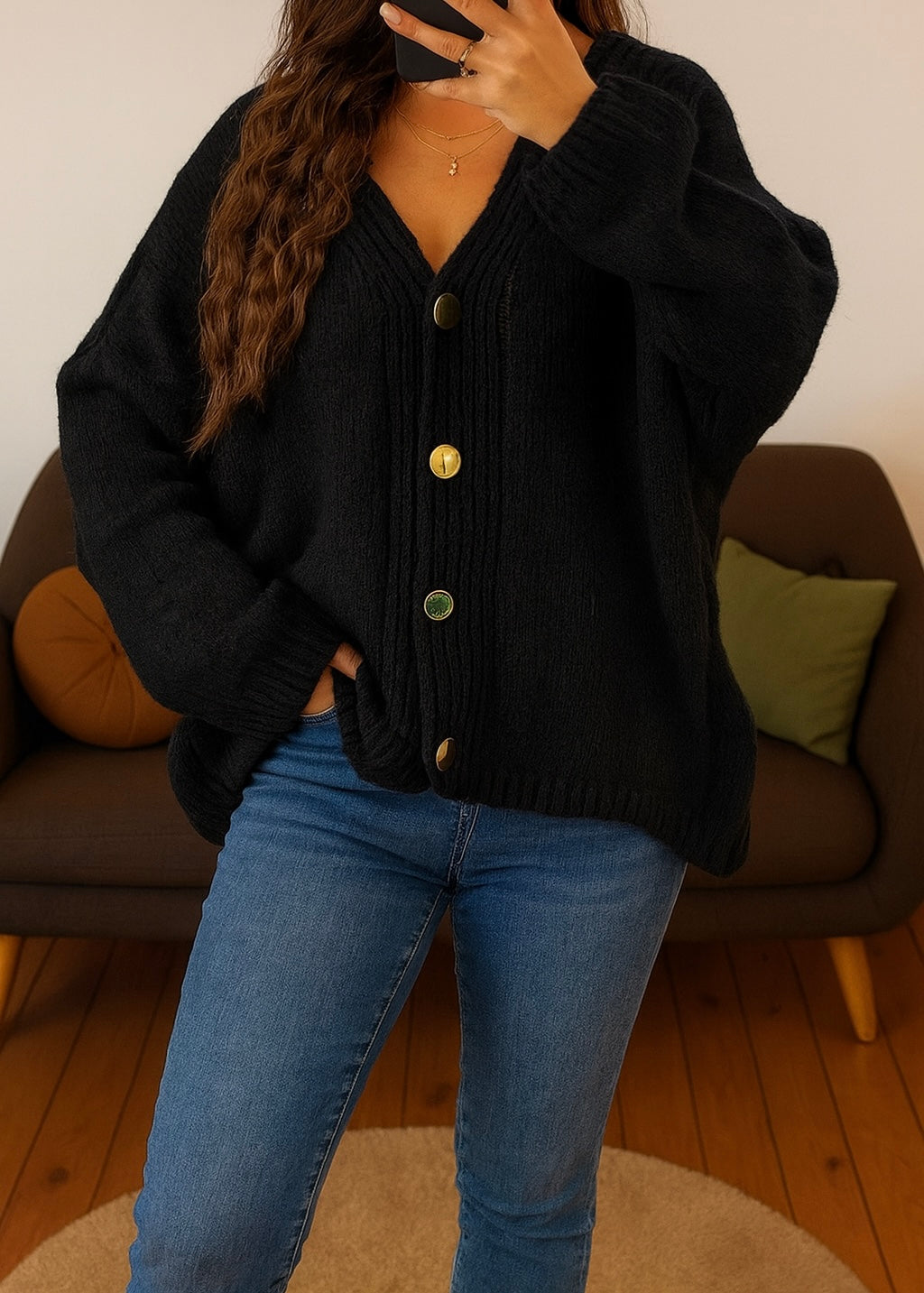 Gilet Oversize Noir